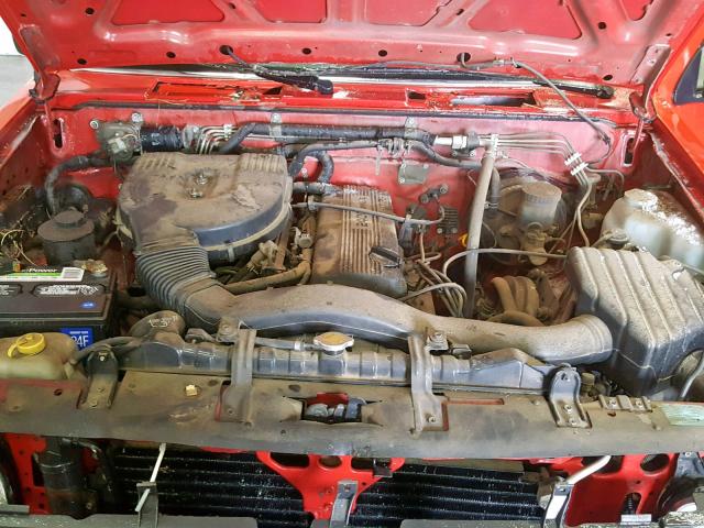 1N6SD16S9PC438033 - 1993 NISSAN TRUCK KING RED photo 7