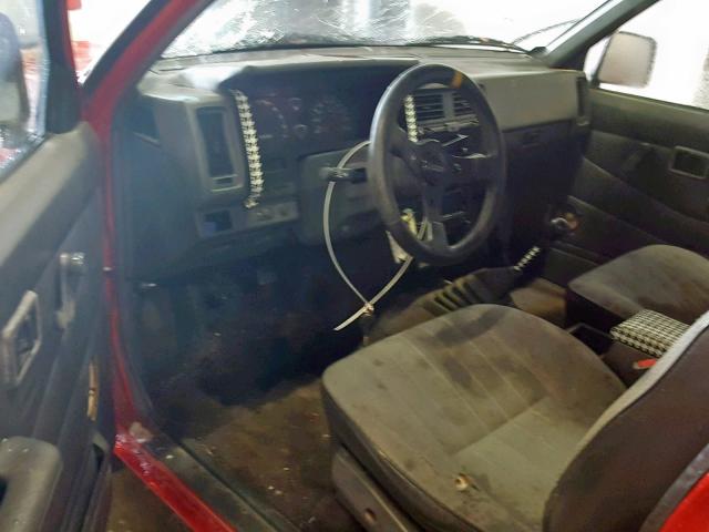 1N6SD16S9PC438033 - 1993 NISSAN TRUCK KING RED photo 9