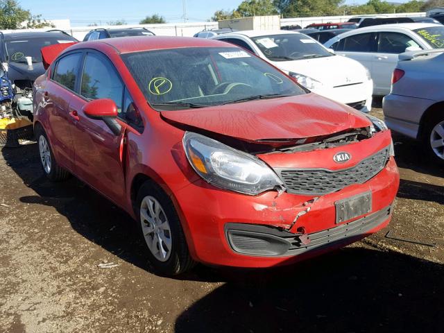 KNADM4A36D6252180 - 2013 KIA RIO LX RED photo 1