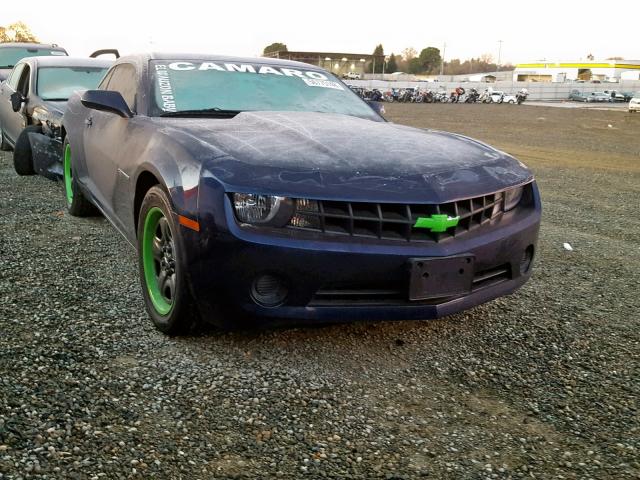 2G1FE1E35C9165632 - 2012 CHEVROLET CAMARO LS BLUE photo 1