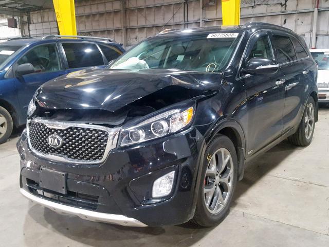 5XYPKDA57GG084350 - 2016 KIA SORENTO SX BLACK photo 2