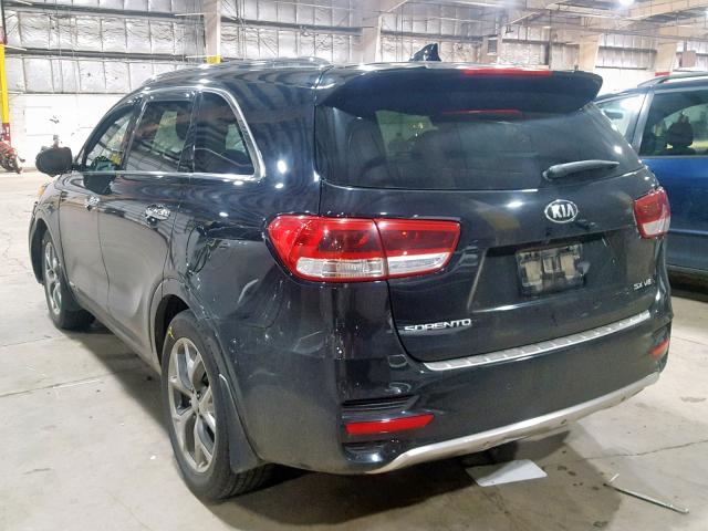 5XYPKDA57GG084350 - 2016 KIA SORENTO SX BLACK photo 3