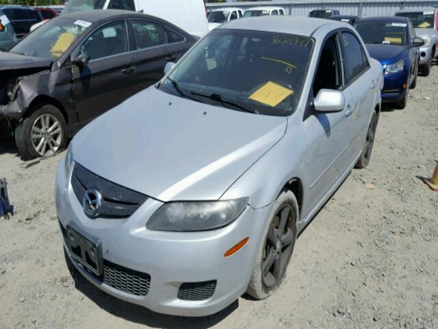 1YVHP80D175M32636 - 2007 MAZDA 6 S SILVER photo 2