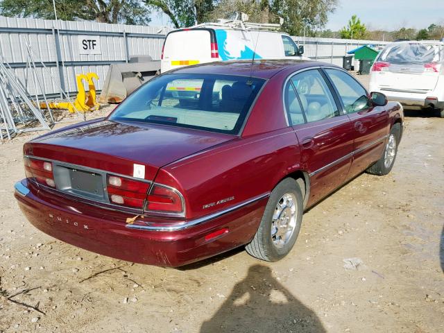 1G4CW54KX14148781 - 2001 BUICK PARK AVENU MAROON photo 4