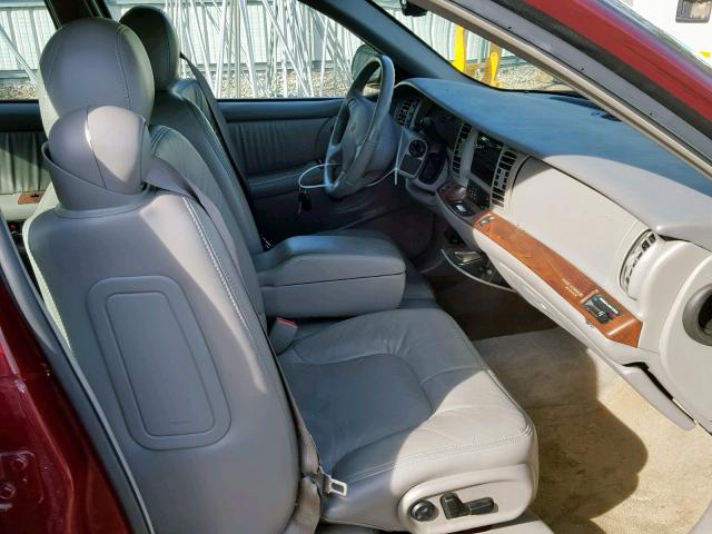 1G4CW54KX14148781 - 2001 BUICK PARK AVENU MAROON photo 5