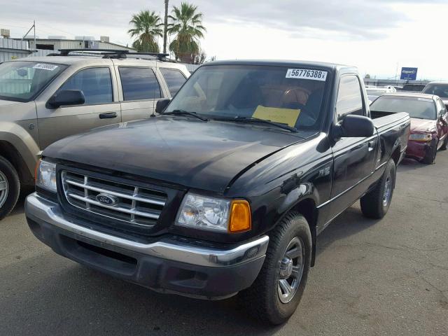 1FTYR10C21TA05659 - 2001 FORD RANGER BLACK photo 2