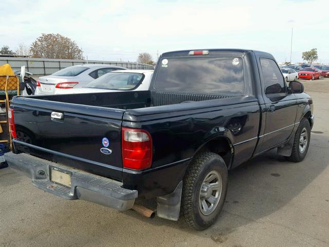 1FTYR10C21TA05659 - 2001 FORD RANGER BLACK photo 4