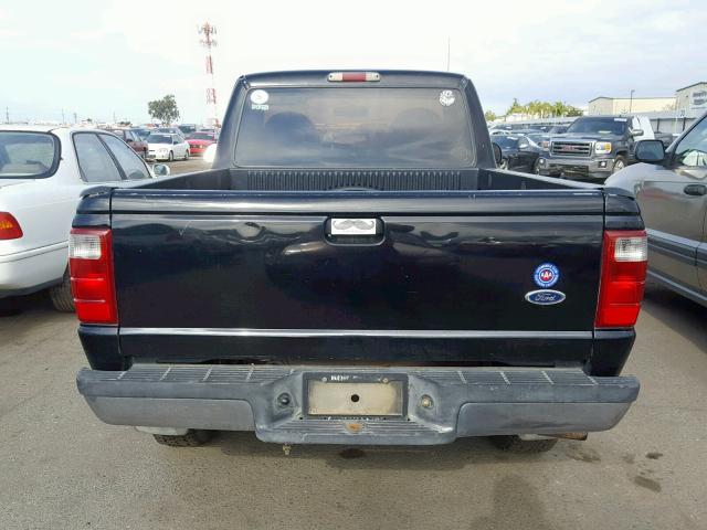 1FTYR10C21TA05659 - 2001 FORD RANGER BLACK photo 6