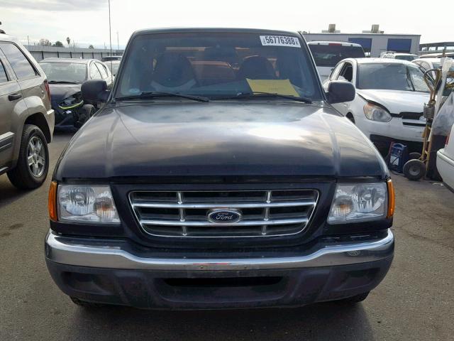 1FTYR10C21TA05659 - 2001 FORD RANGER BLACK photo 9