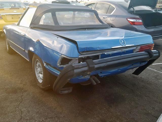 00010704412026763 - 1975 MERCEDES-BENZ 450SL BLUE photo 3