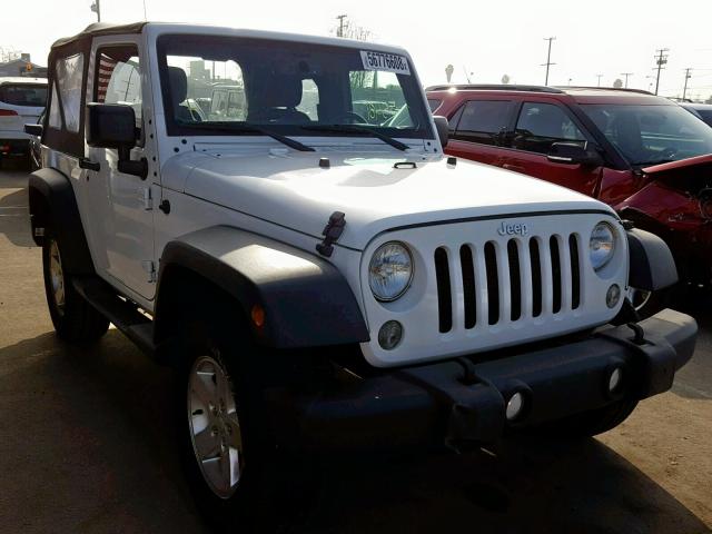 1C4GJWAG1GL122465 - 2016 JEEP WRANGLER S WHITE photo 1