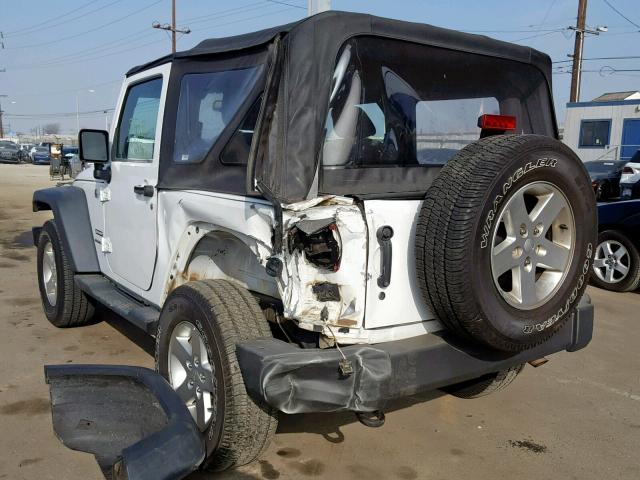 1C4GJWAG1GL122465 - 2016 JEEP WRANGLER S WHITE photo 3