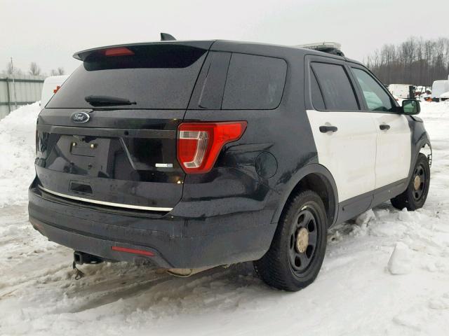 1FM5K8AR9HGC14186 - 2017 FORD EXPLORER P BLACK photo 4