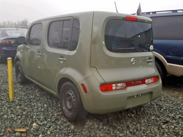 JN8AZ2KR6AT168330 - 2010 NISSAN CUBE BASE GREEN photo 3