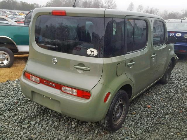 JN8AZ2KR6AT168330 - 2010 NISSAN CUBE BASE GREEN photo 4