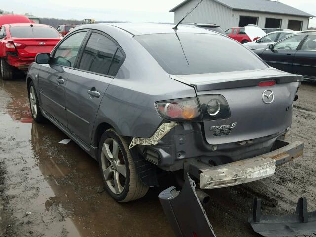 JM1BK323541145238 - 2004 MAZDA 3 S GRAY photo 3