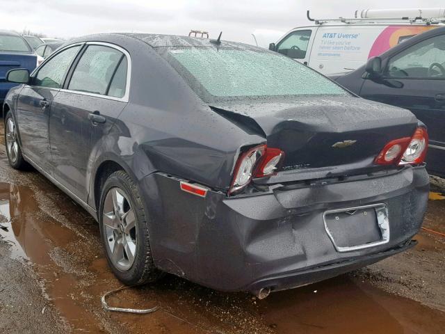 1G1ZC5EB6AF260478 - 2010 CHEVROLET MALIBU 1LT ნაცრისფერი ფოტო 3