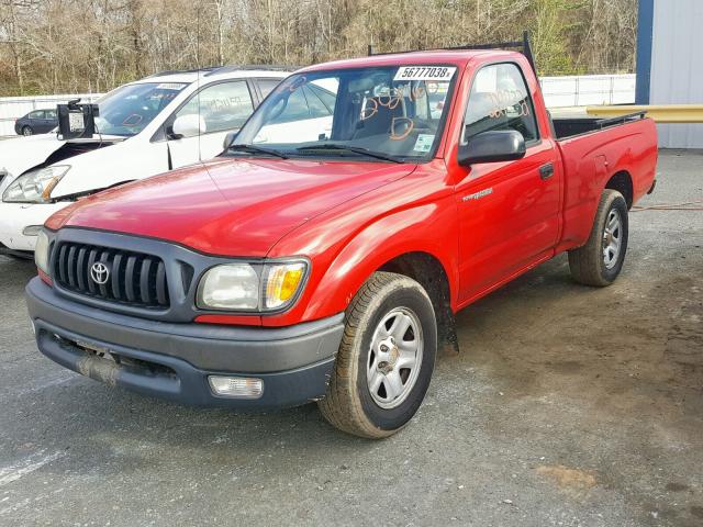 5TENL42N03Z202760 - 2003 TOYOTA TACOMA RED photo 2