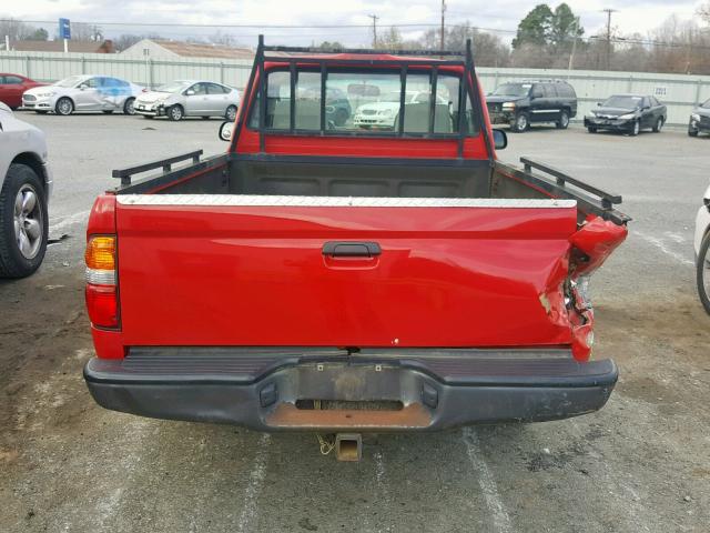 5TENL42N03Z202760 - 2003 TOYOTA TACOMA RED photo 6