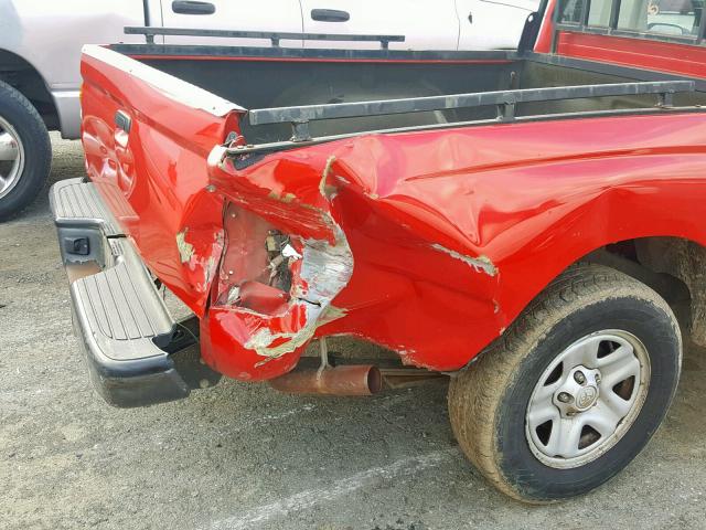 5TENL42N03Z202760 - 2003 TOYOTA TACOMA RED photo 9