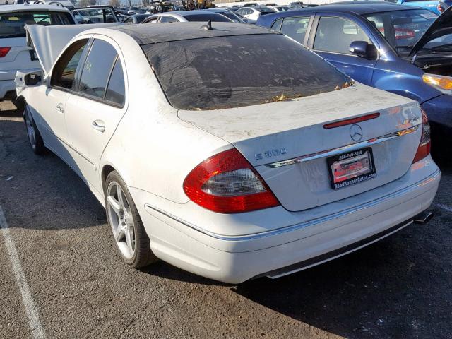 WDBUF56X29B438410 - 2009 MERCEDES-BENZ E 350 WHITE photo 3