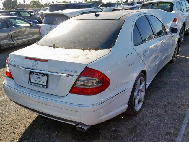 WDBUF56X29B438410 - 2009 MERCEDES-BENZ E 350 WHITE photo 4