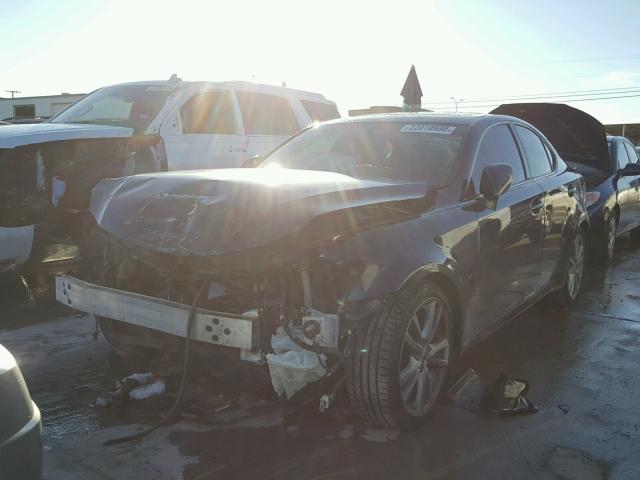 JTHBK262262015229 - 2006 LEXUS IS 250 BLUE photo 2