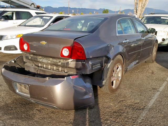 1G1ZC5E03CF116923 - 2012 CHEVROLET MALIBU 1LT GRAY photo 4