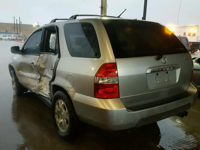 2HNYD18602H537806 - 2002 ACURA MDX TOURIN SILVER photo 3