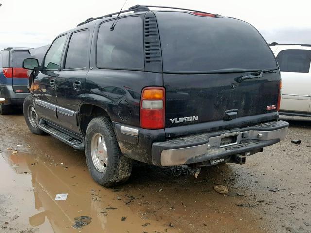 1GKEK13V41R128532 - 2001 GMC YUKON BLACK photo 3