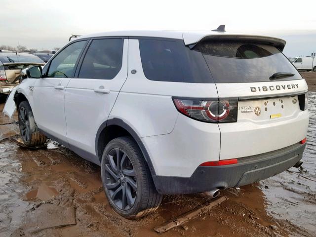 SALCT2BG1GH593785 - 2016 LAND ROVER DISCOVERY WHITE photo 3