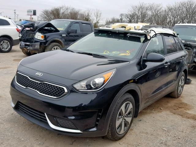 KNDCB3LC1H5088036 - 2017 KIA NIRO FE BLACK photo 2