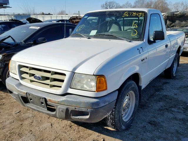 1FTYR10D72PB54121 - 2002 FORD RANGER WHITE photo 2