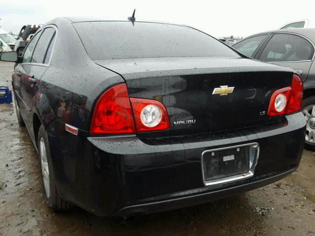 1G1ZG57B584302825 - 2008 CHEVROLET MALIBU LS BLACK photo 3