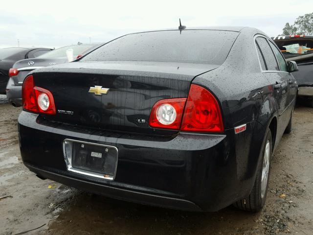 1G1ZG57B584302825 - 2008 CHEVROLET MALIBU LS BLACK photo 4