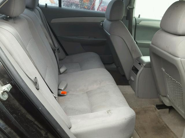 1G1ZG57B584302825 - 2008 CHEVROLET MALIBU LS BLACK photo 6