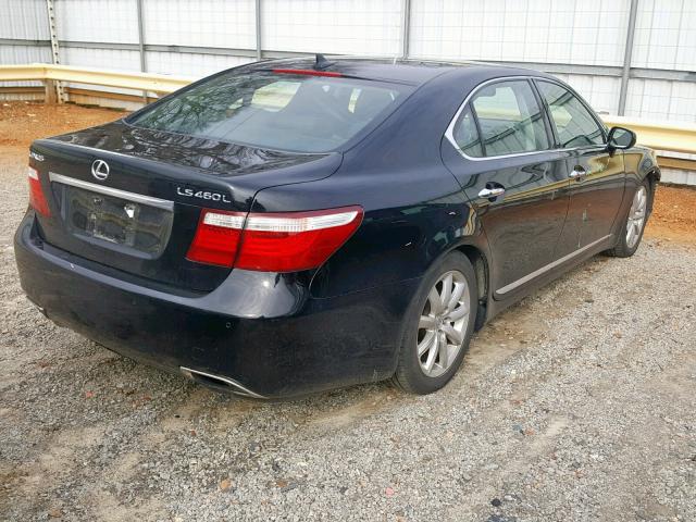 JTHGL46F575004274 - 2007 LEXUS LS 460L BLACK photo 4