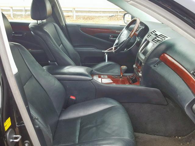 JTHGL46F575004274 - 2007 LEXUS LS 460L BLACK photo 5