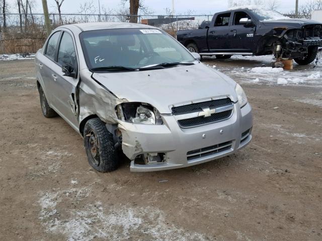 3G1TV55E29L127552 - 2009 CHEVROLET AVEO LS SILVER photo 1
