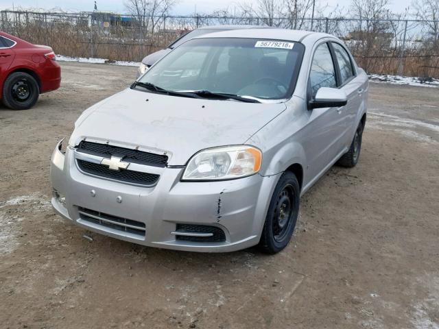 3G1TV55E29L127552 - 2009 CHEVROLET AVEO LS SILVER photo 2