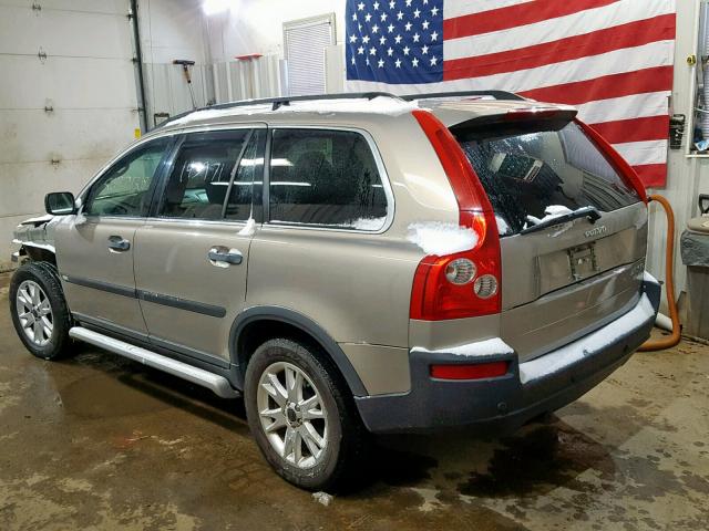 YV1CZ91H241111378 - 2004 VOLVO XC90 T6 GRAY photo 3