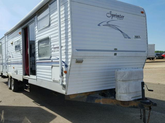 4YDT3772621205448 - 2002 KEYSTONE SPRINTER თეთრი ფოტო 1