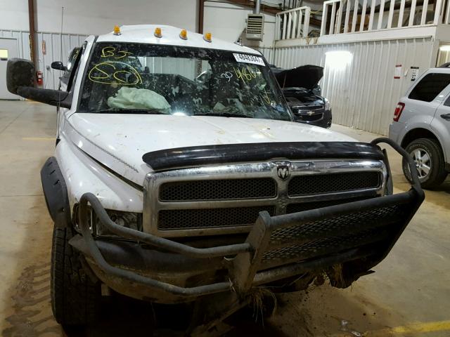 3B7KC23691G764860 - 2001 DODGE RAM 2500 WHITE photo 9