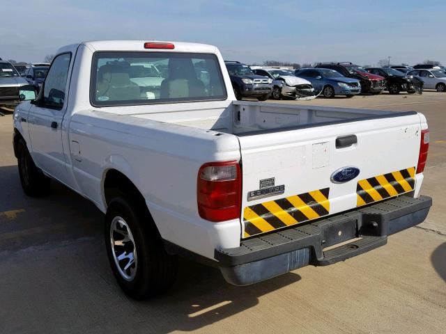 1FTYR10D04PB50009 - 2004 FORD RANGER WHITE photo 3