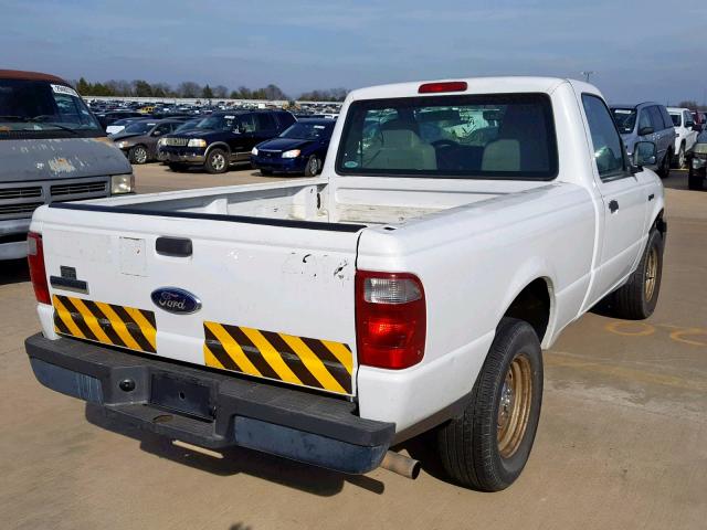 1FTYR10D04PB50009 - 2004 FORD RANGER WHITE photo 4