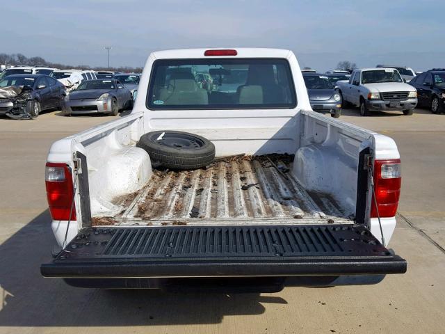 1FTYR10D04PB50009 - 2004 FORD RANGER WHITE photo 6