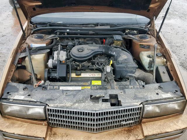 1G6KS5154JU803434 - 1988 CADILLAC SEVILLE BROWN photo 7