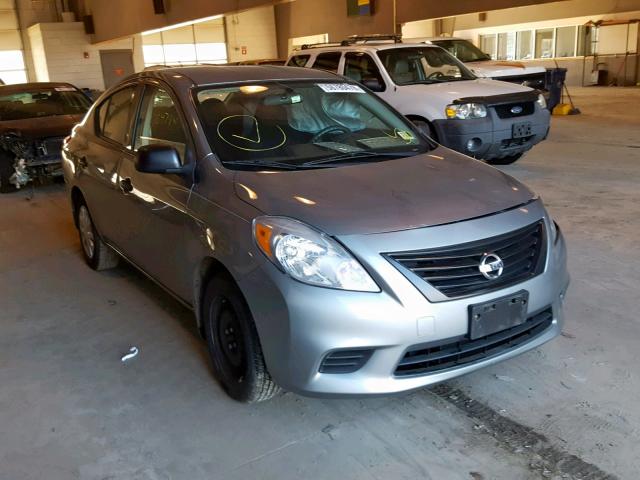 3N1CN7AP3EL844372 - 2014 NISSAN VERSA S SILVER photo 1