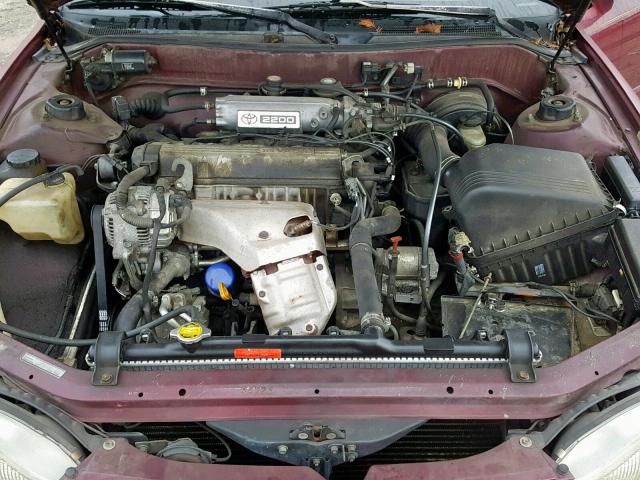 4T1BG12K0TU716978 - 1996 TOYOTA CAMRY DX BURGUNDY photo 7