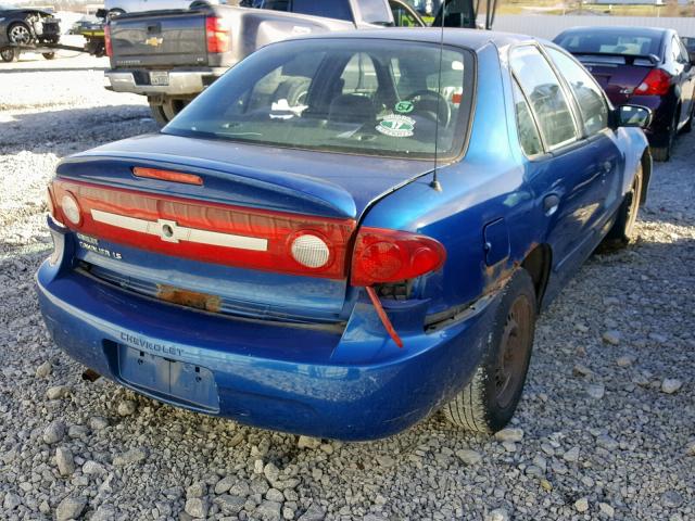 1G1JF52F537120091 - 2003 CHEVROLET CAVALIER L BLUE photo 4